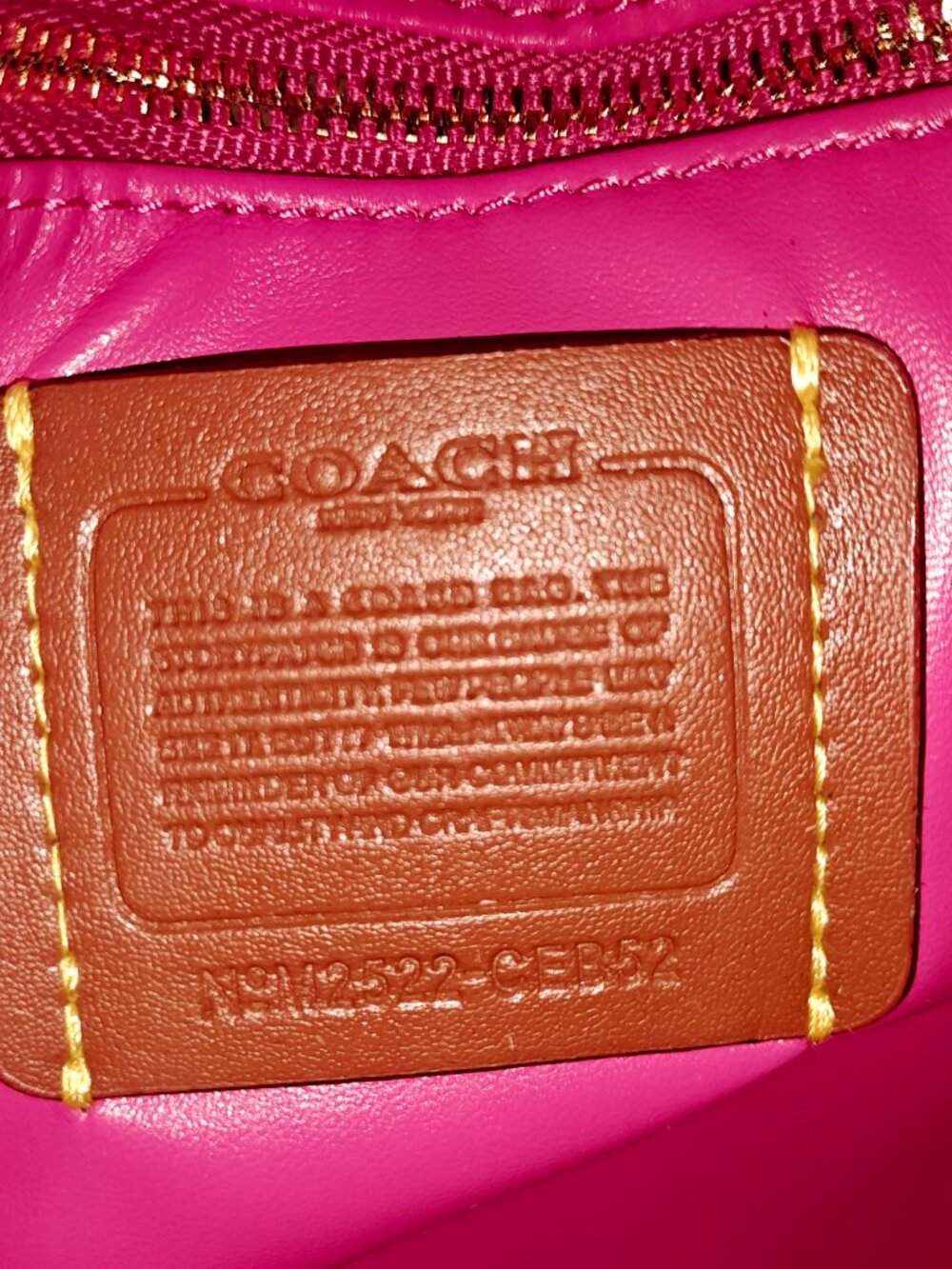 Coach Chelsea 30 fuscia - Picture 3 of 3